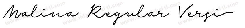 Malina Regular Versi字体转换